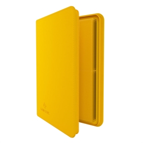 Gamegenic 8-Pocket Premium Zip-Album - Gul - Kortspils Samlemappe